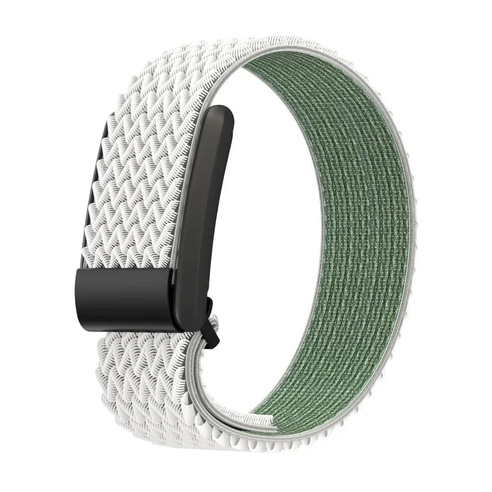 Nylon horlogebandje voor Google Fitbit Air wit