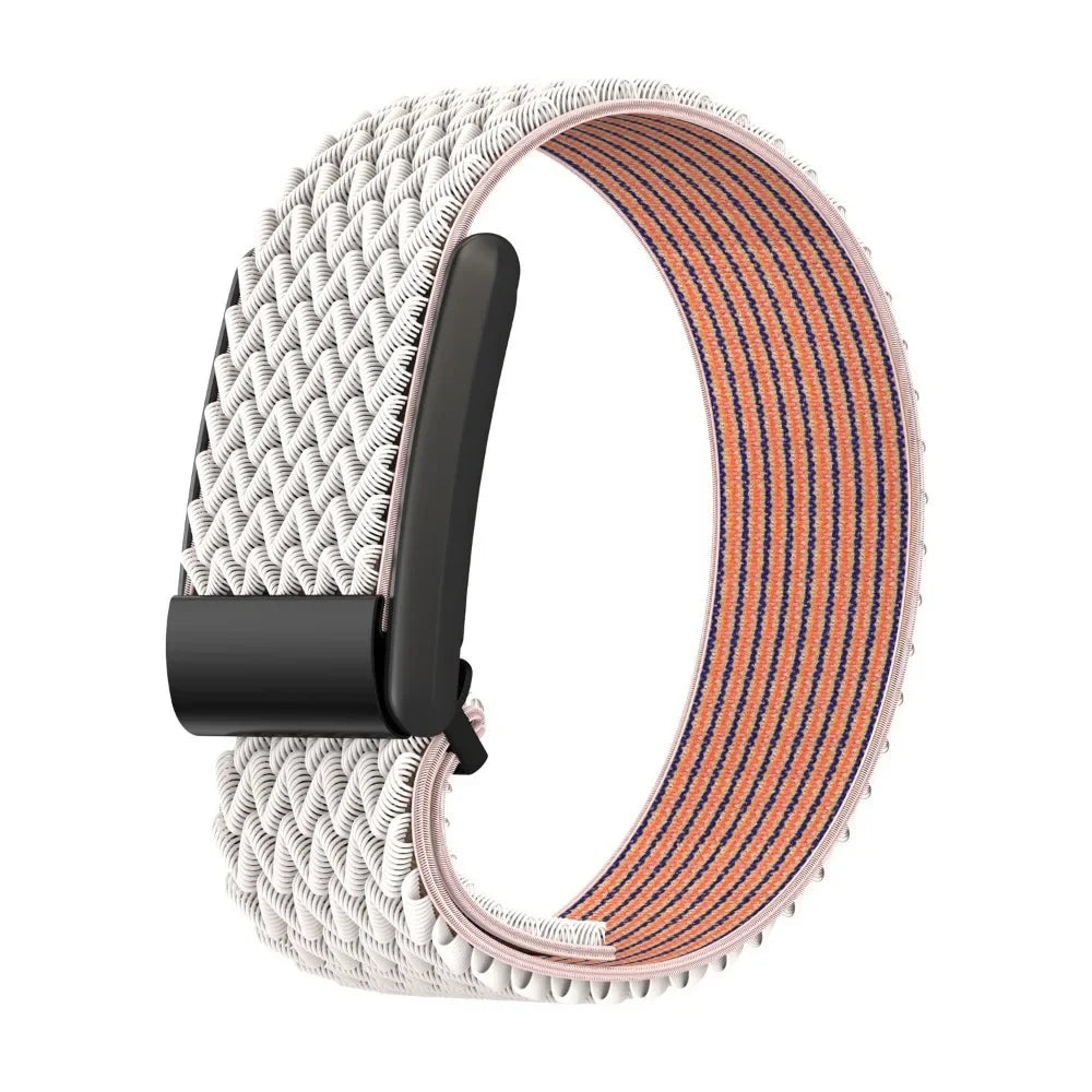 Nylon horlogebandje voor Google Fitbit Air wit