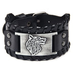 Bracelet Viking Loup Fenrir argent