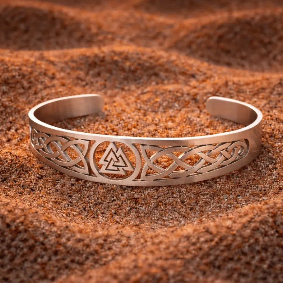 Verstelbare Viking Valknut armband 