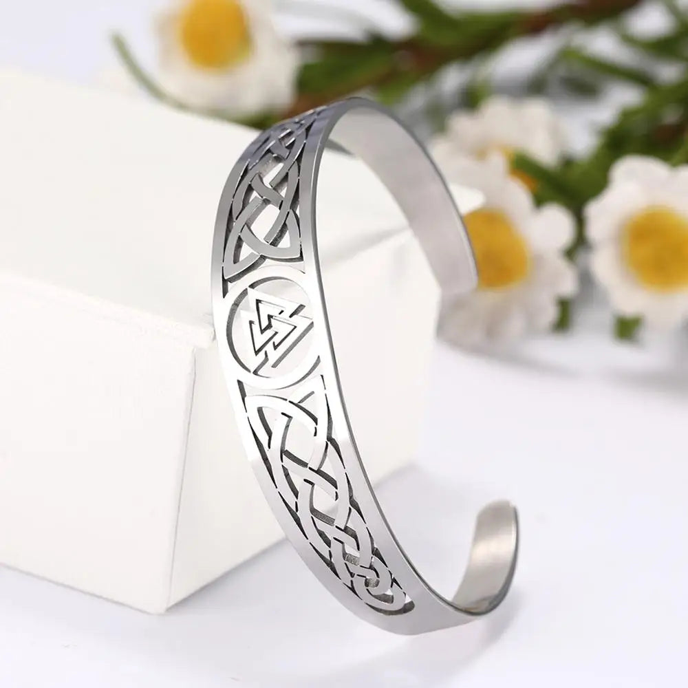 Verstelbare Viking Valknut armband 