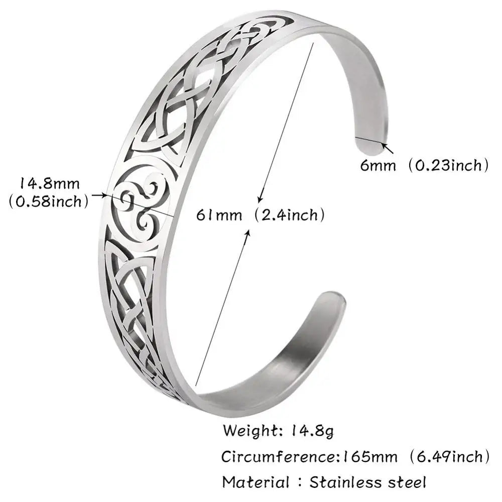 Verstelbare Viking Valknut armband 