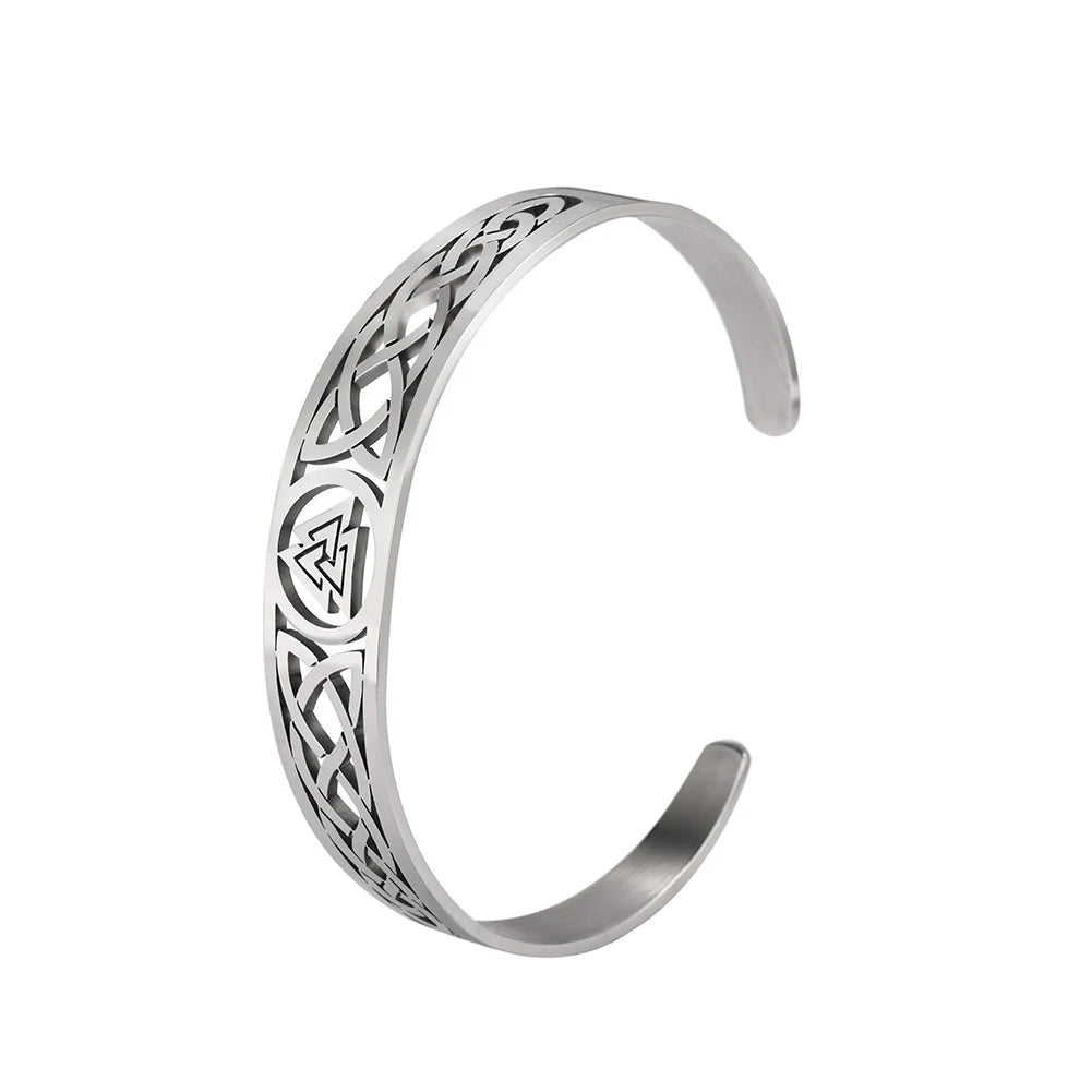 Verstelbare Viking Valknut armband 