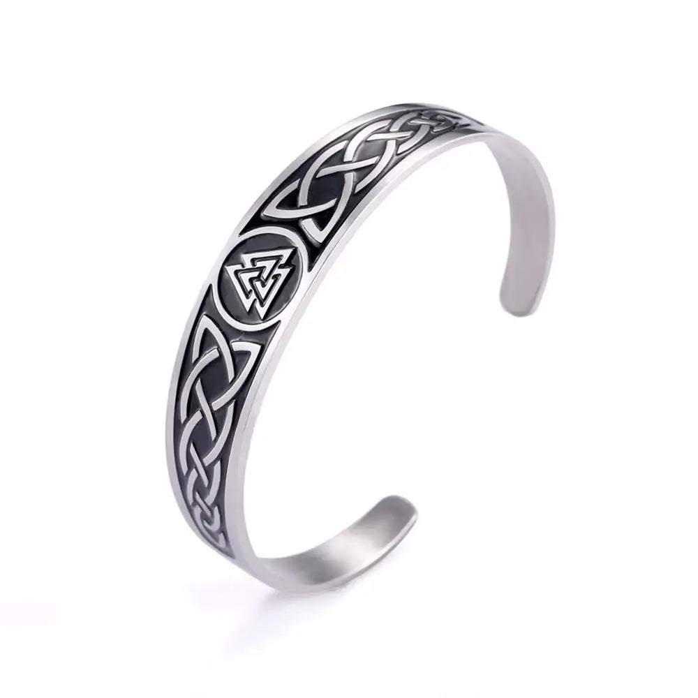 Verstelbare Viking Valknut armband 