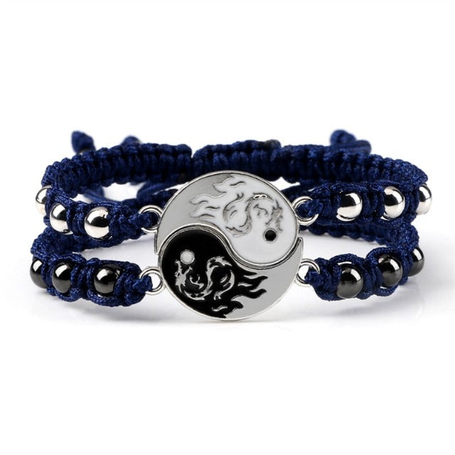 Yin Yang Armband Splitsbaar Koppel Beste Vrienden Man Vrouw 