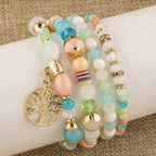 Bracelets avec Arbre de Vie multicolore