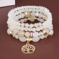 Bracelets avec Arbre de Vie blanc