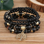 Bracelets avec Arbre de Vie noir