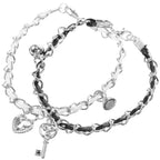 Armbanden voor koppels met sleutel en slot