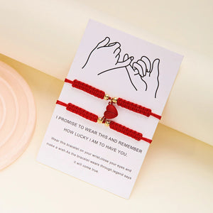 Bracelets pour Couples d'Amis Gourmette Romantique