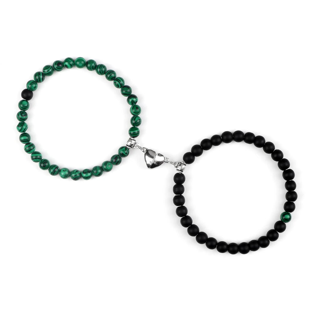 Magnetische Armband voor Koppel met Parels