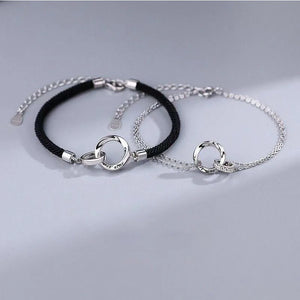 Bracelets pour Couples Romantique Gourmette Anneaux