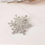 Broche Flocon de Neige Hiver Femme argent