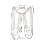 Schouderketting voor dames met parels - Sieraad voor sleutelbeen & schouder