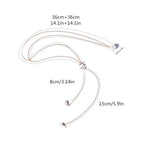 Chaîne de Dos Collier Ornement Dorsal Femme Perles