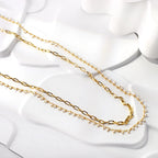 Heupketting met witte parels - taille- en buikjuweel voor dames