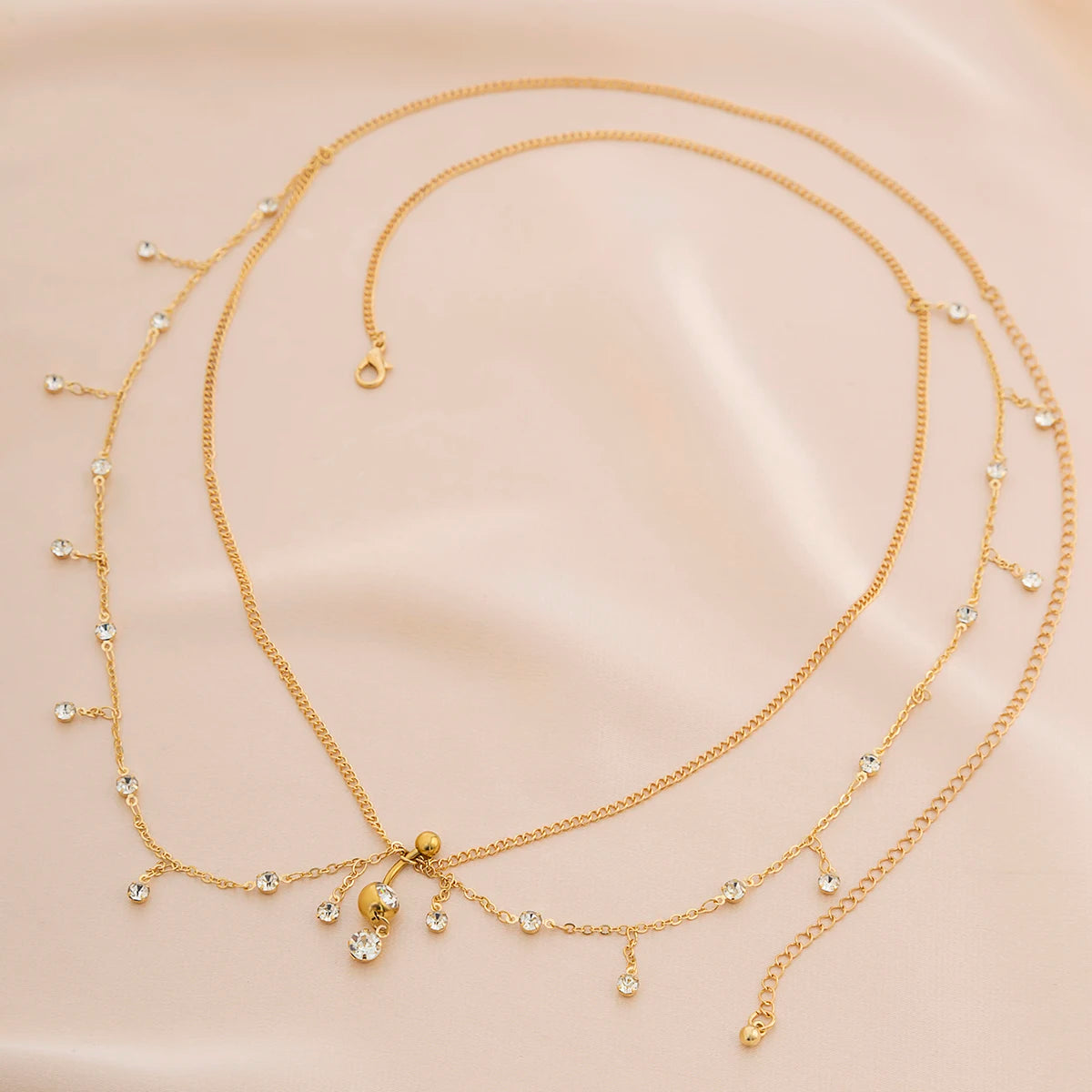 Heup- en navelketting - taille- en buikjuweel voor vrouw 