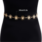 Zon-heupketting - taille- en buikjuweel voor vrouw