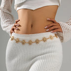 Zon-heupketting - taille- en buikjuweel voor vrouw goud