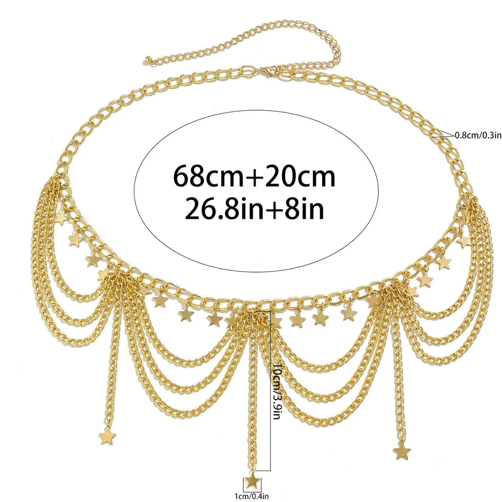 Oosterse heupketting - taille- en buikjuweel voor vrouwen