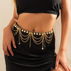 Oosterse heupketting - taille- en buikjuweel voor vrouwen goud