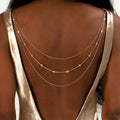 Vergulde rugketting voor dames - rugcolliers