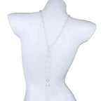 Rugketting voor vrouwen - rugcollier met parels