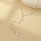 Rugketting voor vrouwen - rugcollier met parels