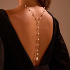 Rugketting voor vrouwen - rugcollier met parels
