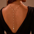 Rugketting voor vrouwen - rugcollier met parels