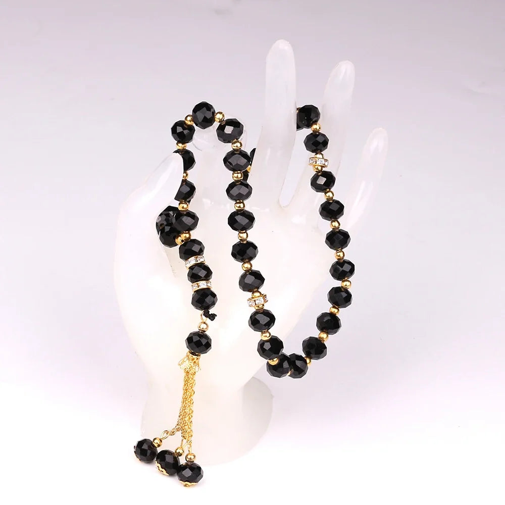 Gebedsketting armband voor Arabische man of vrouw zwart