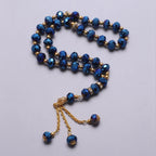 Gebedsketting armband voor Arabische man of vrouw marineblauw