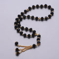Elegante islamitische gebedsketting - Islamitische Tasbih 33 kralen zwart en goud