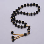 Elegante islamitische gebedsketting - Islamitische Tasbih 33 kralen zwart en goud