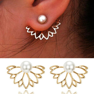 Clous d'Oreille Fleur de Lotus Femme or