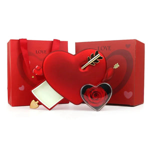 Eternelle Liefde Geschenkdoos met Roos en Ketting 