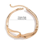 Ketting met gedurfde geometrische textuur 