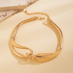 Ketting met gedurfde geometrische textuur 