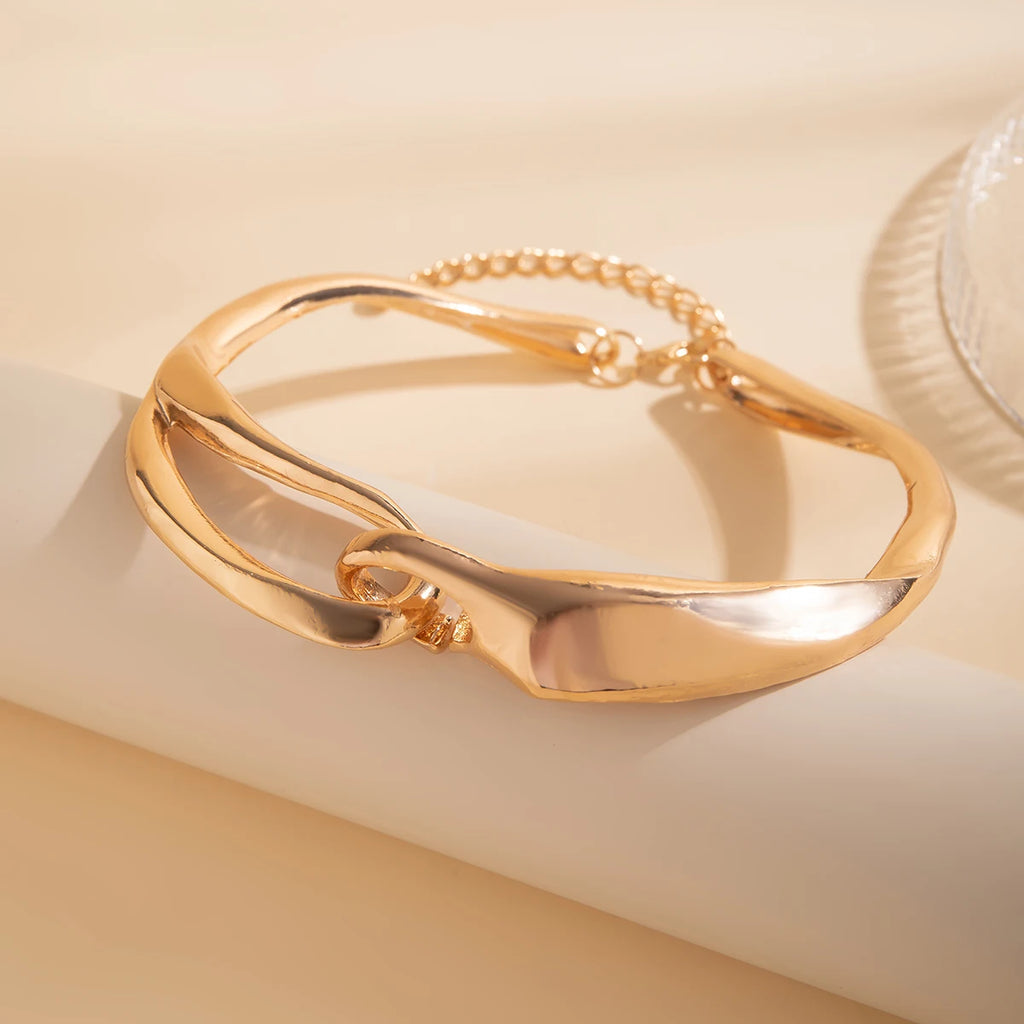 Ketting met gedurfde geometrische textuur 