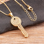 Verstelbare ketting met sleutelhanger 