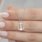 Ankerketting voor dames zilver