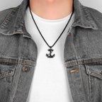Herenankerketting zwart