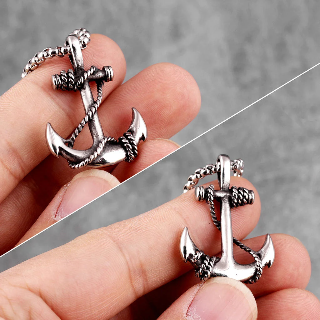 Herenankerketting zilver