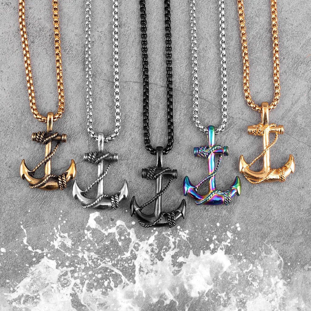Herenankerketting zwart
