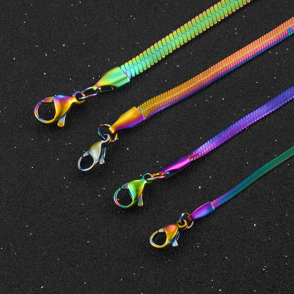 Halsketting met regenbooghanger voor mannen of vrouwen