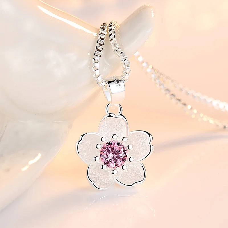 Ketting met Fijn Bloemenhangertje voor Vrouwen 