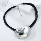 Collier avec Grand Pendentif Coquillage Escargot argent