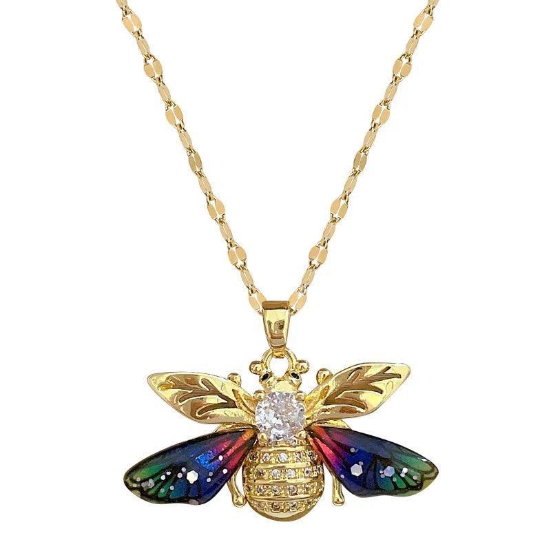 Halsketting met bijenhanger