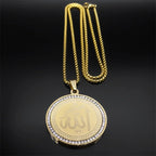 Ketting met Allah amulet hanger Arabisch islam moslim goud