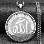 Ketting met Allah amulet hanger Arabisch islam moslim zilver